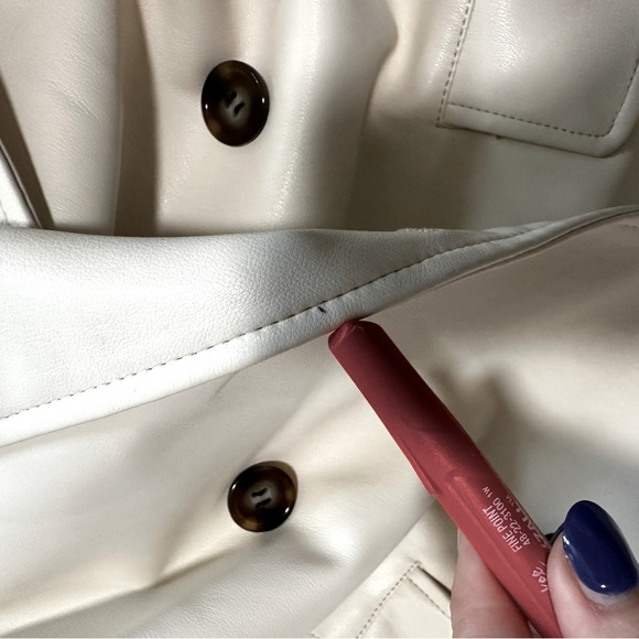 Anthropologie Avec Les Filles faux leather Trench Coat - Picture 8 of 15